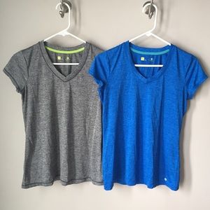 2 Xersion quick dry workout tops